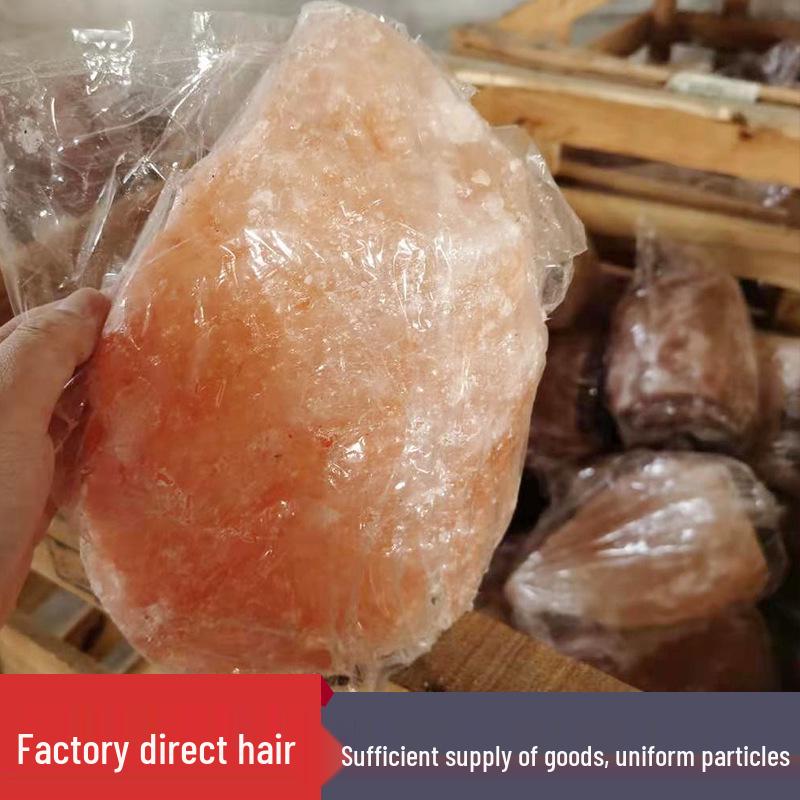 Himalayan Crystal Salt Lamp: Rose Mineral Night Light for Bedroom Bedside, European Style Desk Ornament.