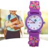 Waterproof Kid Cartoon Watch Cute Exquisite Pattern Children Wrist Watch GiftPurple