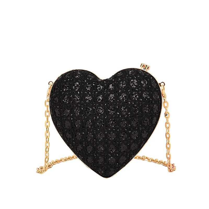 Women s Bag, Fashionable Rhinestone Style Shoulder Bag, Ins Crossbody Love Dinner Bag