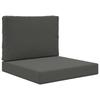 Outdoor Sofa Cushion 2 Pcs Anthracite Polyester