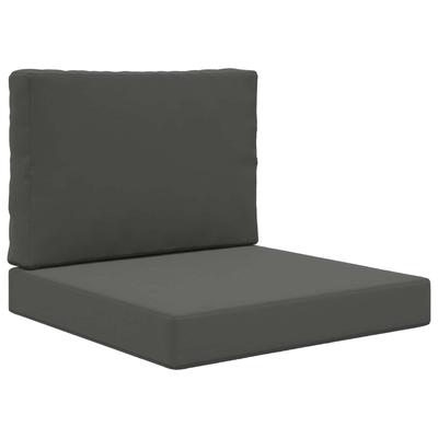 Outdoor Sofa Cushion 2 Pcs Anthracite Polyester