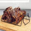 BBQ Rib Holder Metal Lamb Rib Grilling Stand Nonstick Chicken Rack BBQ Grill Accessories For Garden Barbeque Parties Family
