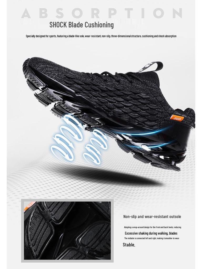 Blade 2023 Men's White Summer Sneakers - Casual Plus Size Comfort Travel Shoes