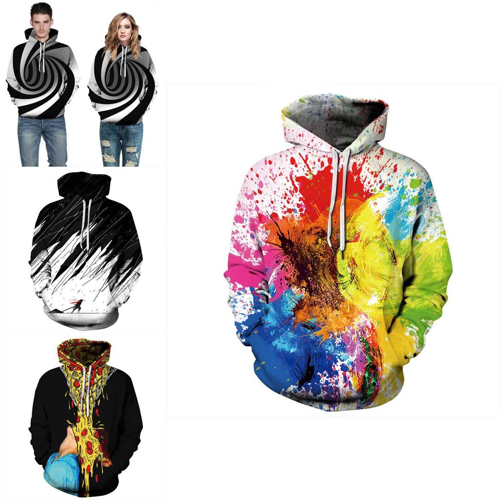 Premium Women/men 3d Whirl Hypnosis Print Galaxy Hoodie Sweatshirt For Ultimate Comfort And Style
