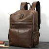 Genuine Leather Large-capacity Fashionable Double-shoulder Backpack for Business Commuting and Multi-functional Use