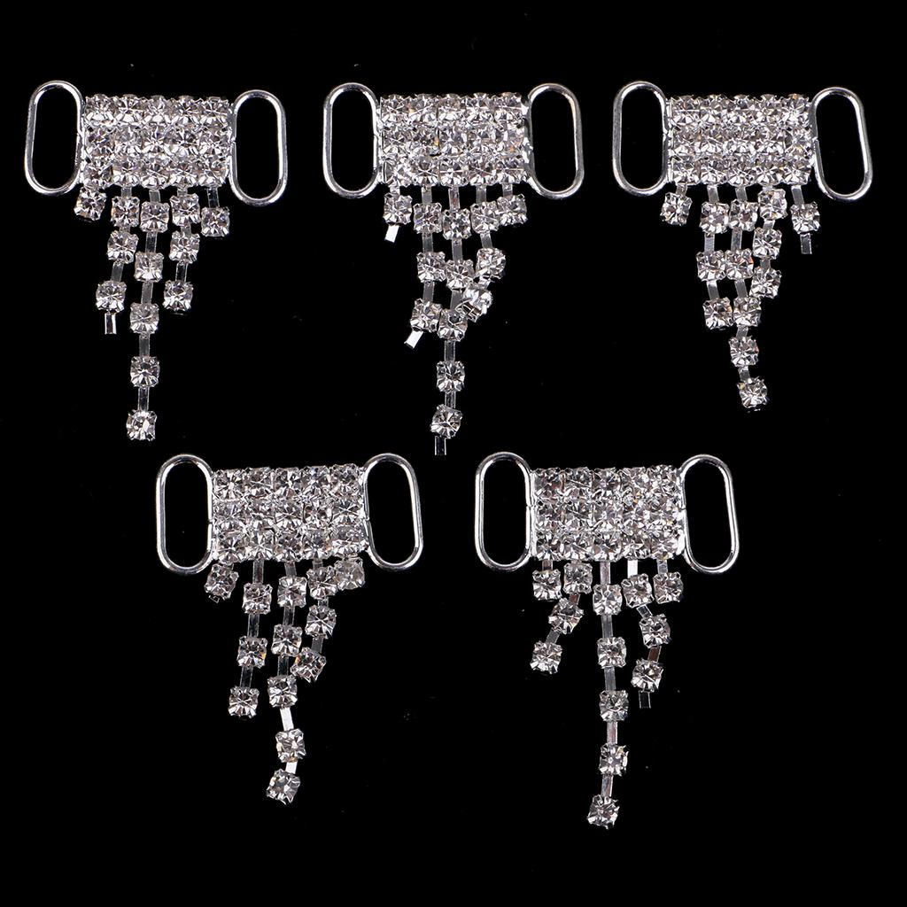 5 Pieces Tassels Crystal Rhinestone Bikini Connector Garment Decoration Chain