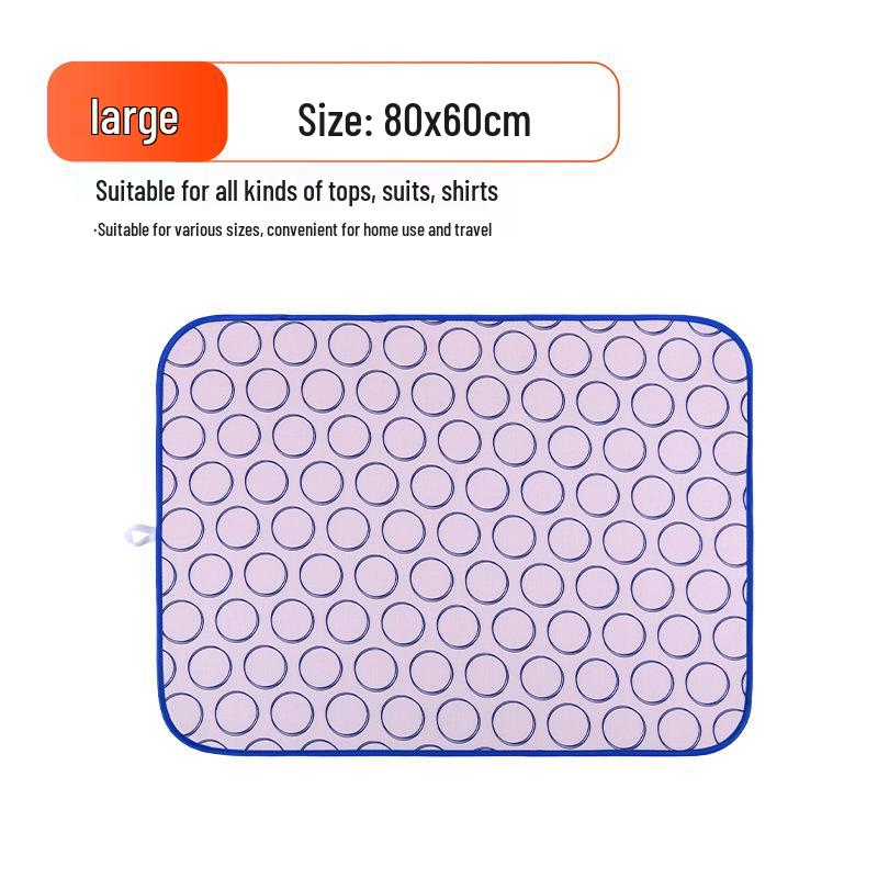Hanging Heat-Resistant Pink Ironing Pad, Six-Layer Thick, Waterproof & Non-Slip