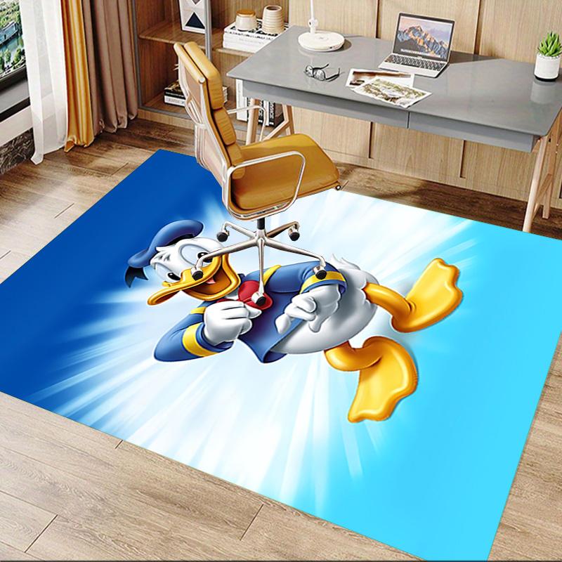 1pc Donald Duck Adventure Carpet for Playroom Bedroom Living Room Sofa Home Decor,kids Game Area Rug Non-slip Floor Mat Y72952