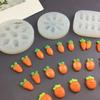 Mini Carrot Shape Silicone Molds High Temperature Resistant for Chocolate Candy Easter Cakes Baking Decoration Tools