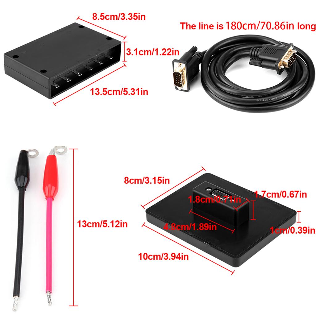 Panou de control cu ecran tactil de 12V/24V cu 6 comutatoare LED pentru mașină și barcă universală