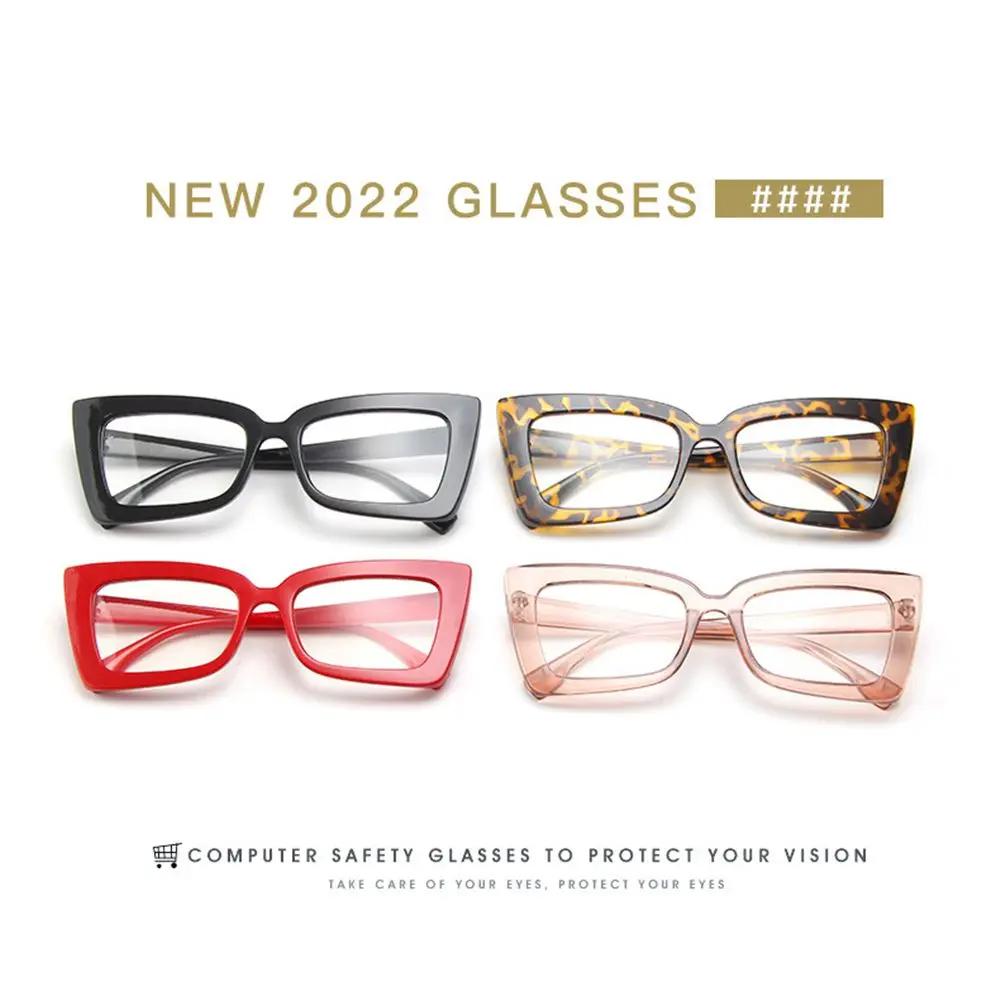 Transparent Myopia Glasses Frame Square Frame Computer Goggles Cat Eye Glasses Clear Glasses Anti Blue Light