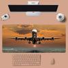 Airplane Sunset Mouse Pad Waterproof Nonslip Desk Mat for Gaming  Office