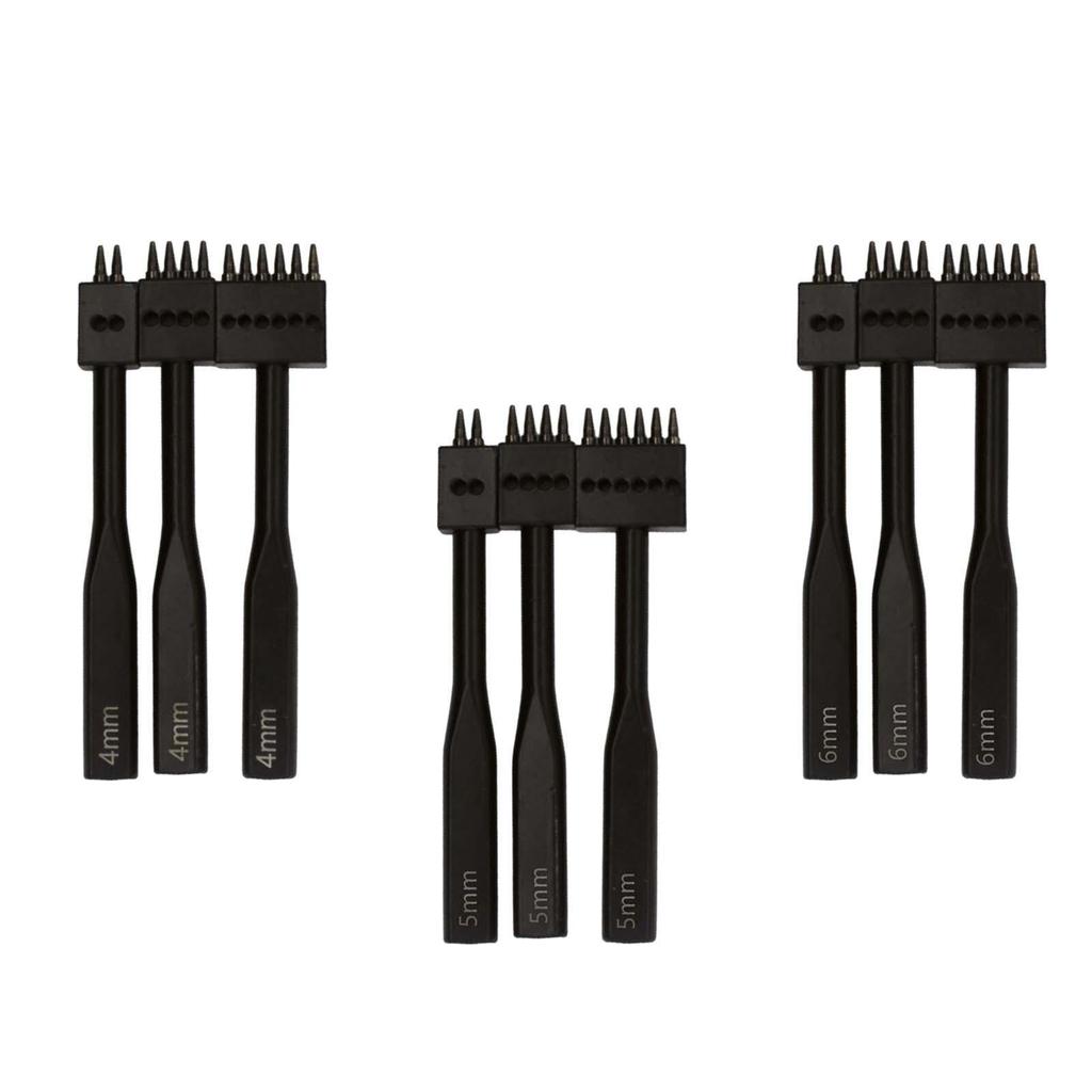 Prong Punch Straps Shoes Auxiliary Tools Belts Saddles Leather Craft Jewelry Making Hole Spacing DIY Tool Stitching Chisel Steel
