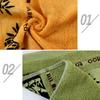 3Pcs Bamboo Pattern Fiber Cotton Bibs Small Square Hair Drying No Lint Absorbent Drying Soft Face Towel