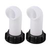 2Pcs IBC Water Tank Nozzle Tap Caps Valves Fitting Thread IBC Tank Adapters Extension Drain Spouts Hose Easy to Use