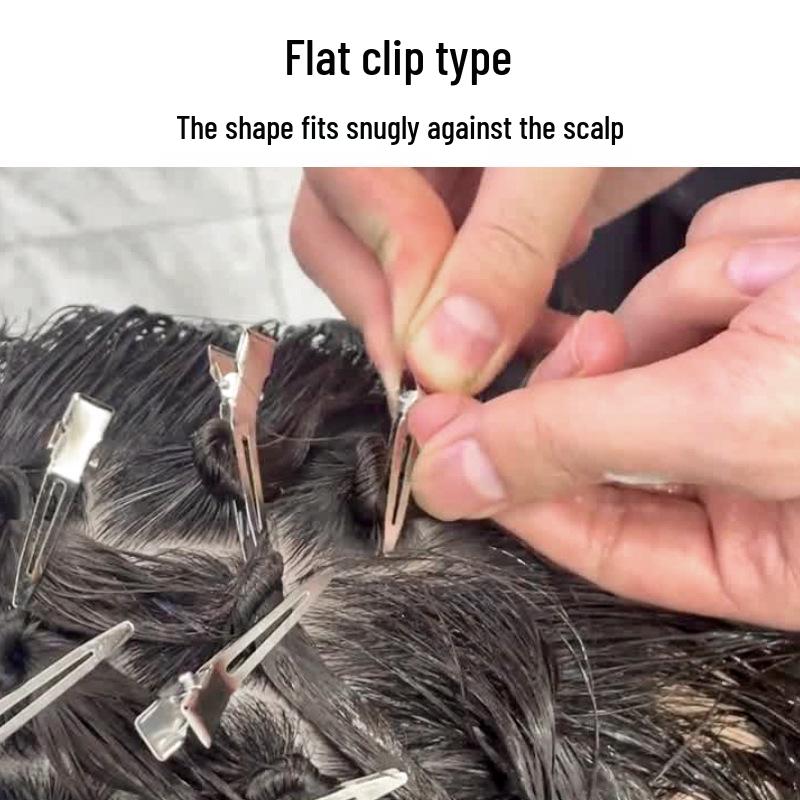 Steel Perm Clip for Men's Hair Texture Styling - Small Barber Tool