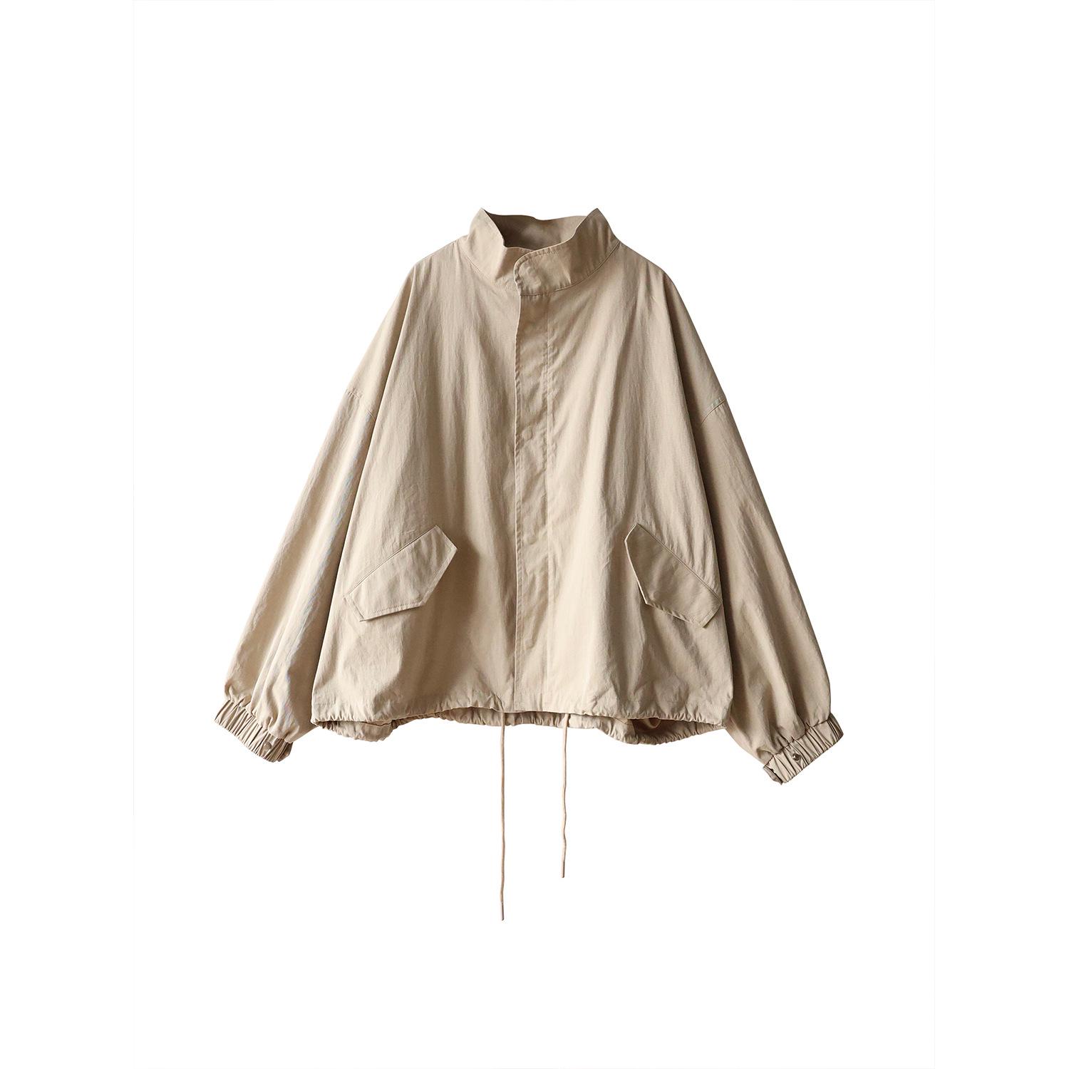 Plus Size Women s Retro Korean-Style Lightweight Spring Windbreaker Jacket XL (60-70 kg) хаки