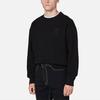 AMIPARIS Hart Logo Geborduurd Patch Effen Kleur Ronde Hals Pullover Sweatshirt Heren sweatshirt Zwart P20HJ040736-001