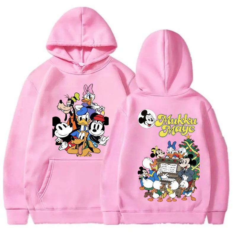 Disney Mickey Christmas Parent-child Set Children's Adult Hoodie Available In Multiple Colors for Autumn and Winter Hoodies