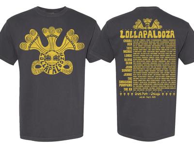 Lolla palooza Guía Lolla Cartel Camiseta Carbón Regalo para Fans S-5XL Reimpresión