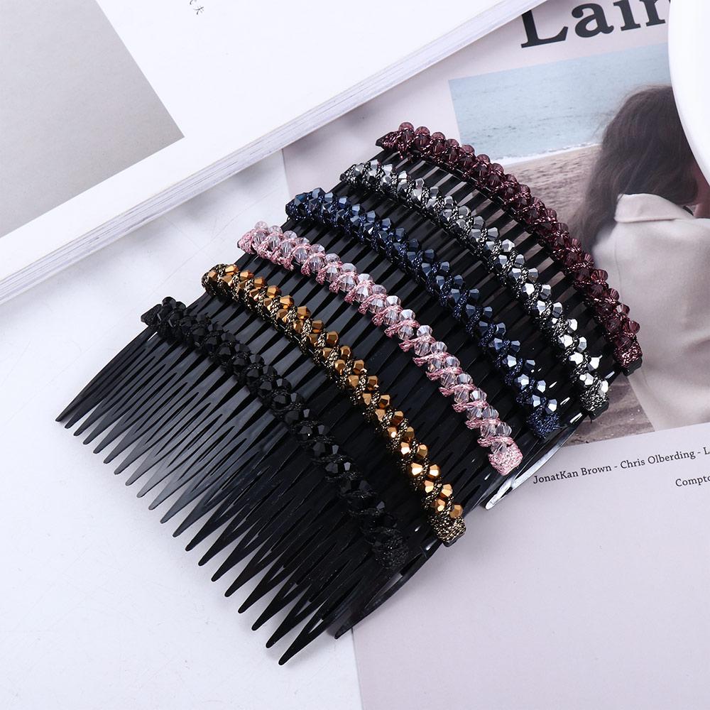 Hairpins Ponytail Holder Girl Bangs Clip Women Hair Comb Crystal Hair Clips Korean Barrettes