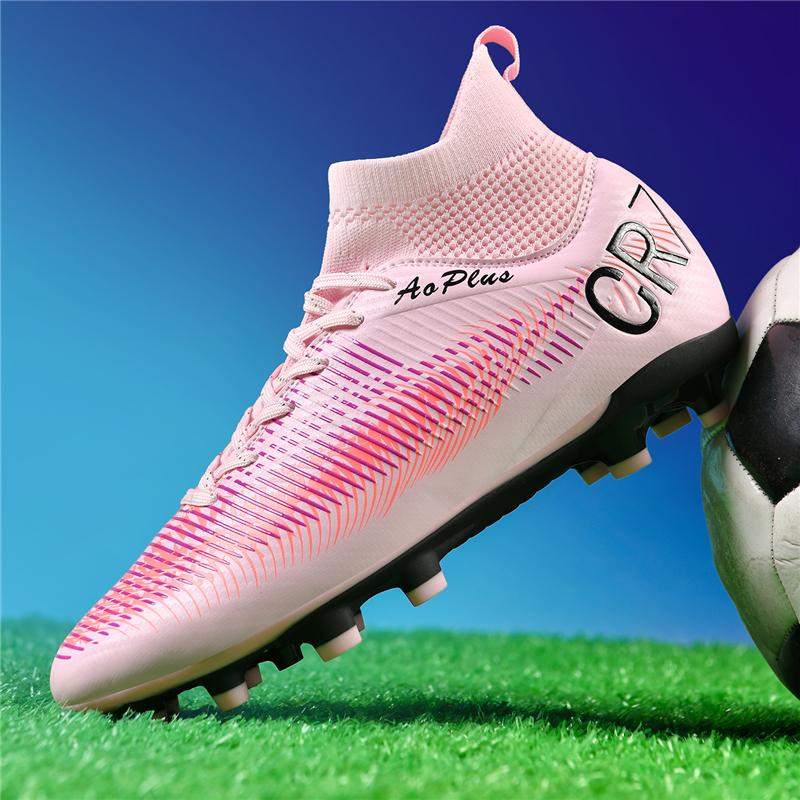 Men's Soccer Shoes Anti-slip TF/FG Football Boots Low-Top Non-Slip Sports Soccer Sneakers Breathable Outdoor Grass Soccer Boots