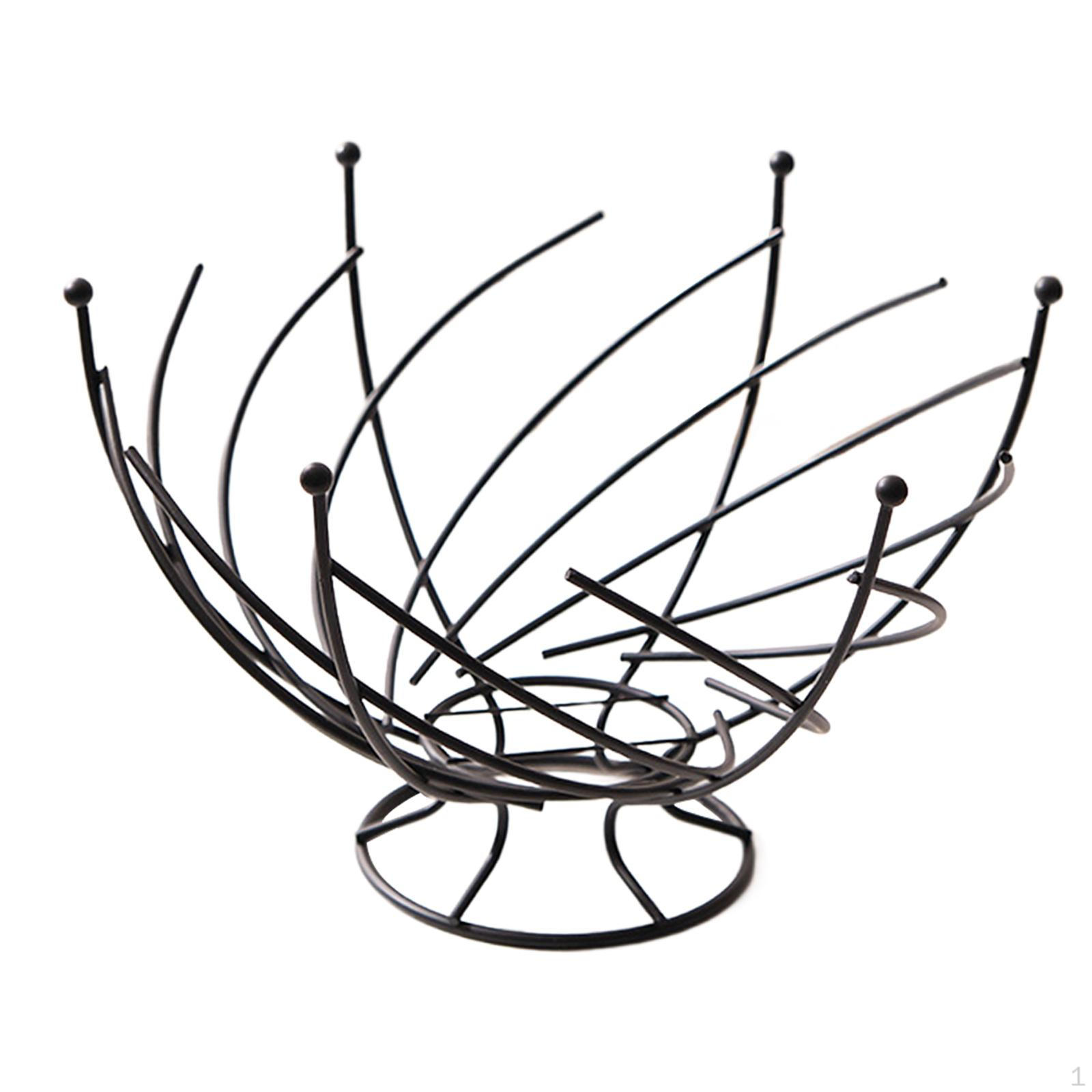 

Элегантная корзина для фруктов, органайзер для кухни и столовой чёрный