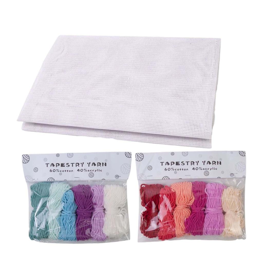 Cross Stitch Cloth Solid for Cross Stitch Sturdy 14ct Needlework Needlepoint Can Be Ironed at High Temperature Arts Aida Fabric