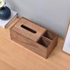 Elegante Taschentuchbox aus schwarzem Walnussholz für Wohnzimmer, Esstisch oder Schlafzimmer