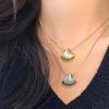 Metal Shells Pendant Necklace Earrings Choker Fashion Collar Necklace Jewelry