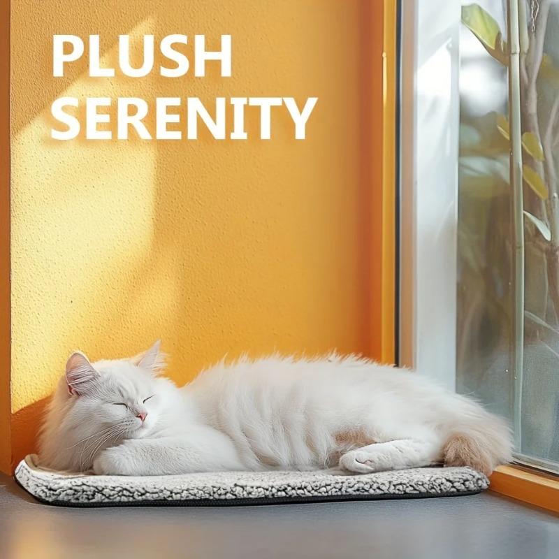 Washable Pet Heating Pad - Removable Self-Warming Dog Cat Mat Cozy Thermal Cushion for Indoor Pets Winter Bed Pad