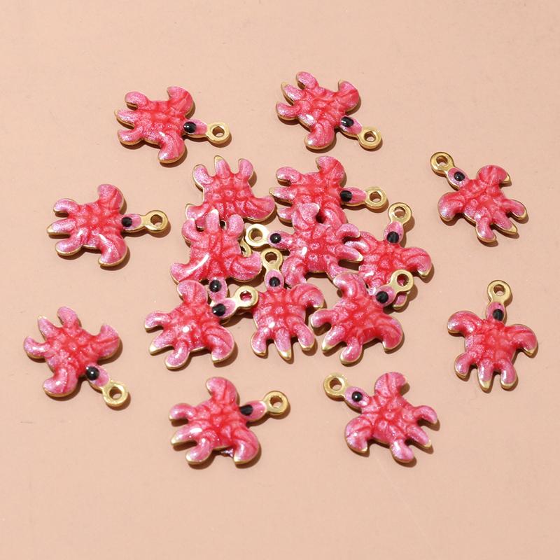 

20pcs 12x9mm Enamel Turtle Small Charms Pendant Stainless Steel for Earrings Necklace Bracelet DIY Jewelry Making Accessories