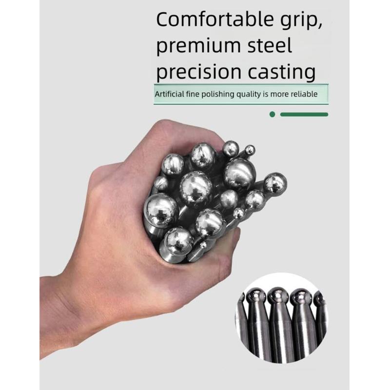 Portable Steel Punch Tool Set 15/17Pcs Jewelry Making Accessories With Storage Box