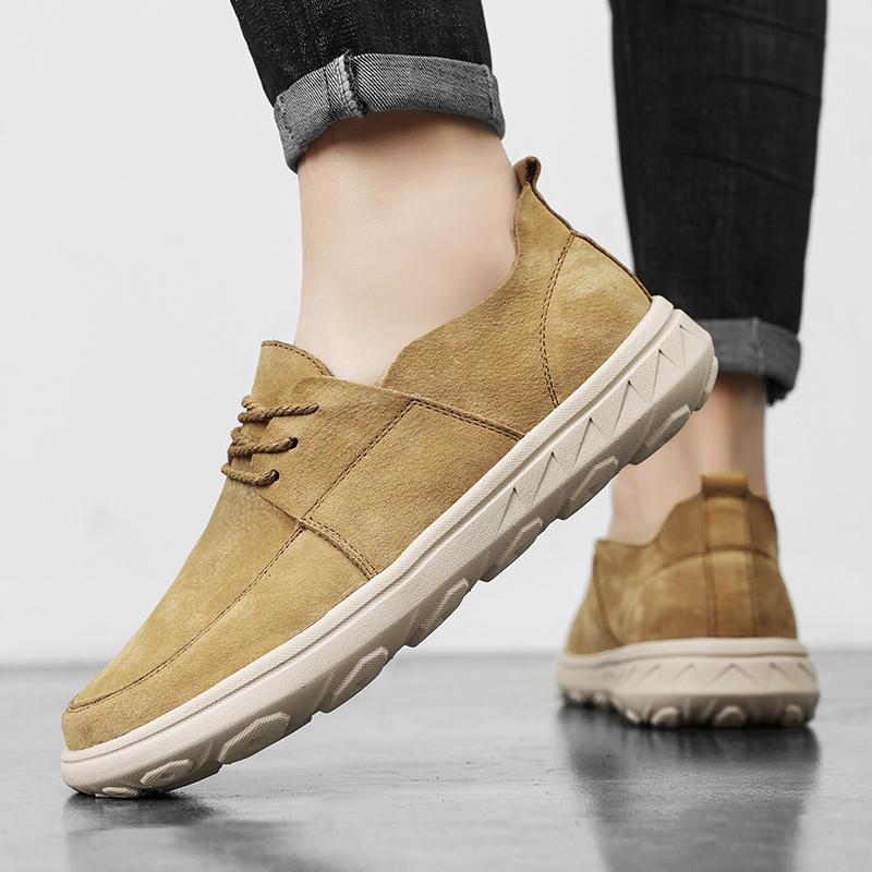 Fashion leather casual shoes for men Lace Up fashion Outdoor Oxfords Shoes Men Flat Sneakers Moccasins Men Formal Dress Working Shoes