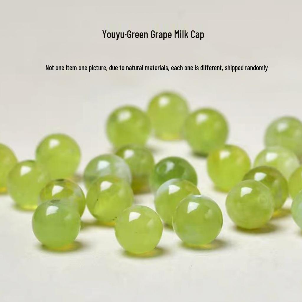 Натуральные зеленые нефритовые бусины: DIY Кристальный браслет Аксессуары для ювелирных изделий 10mm per Bead