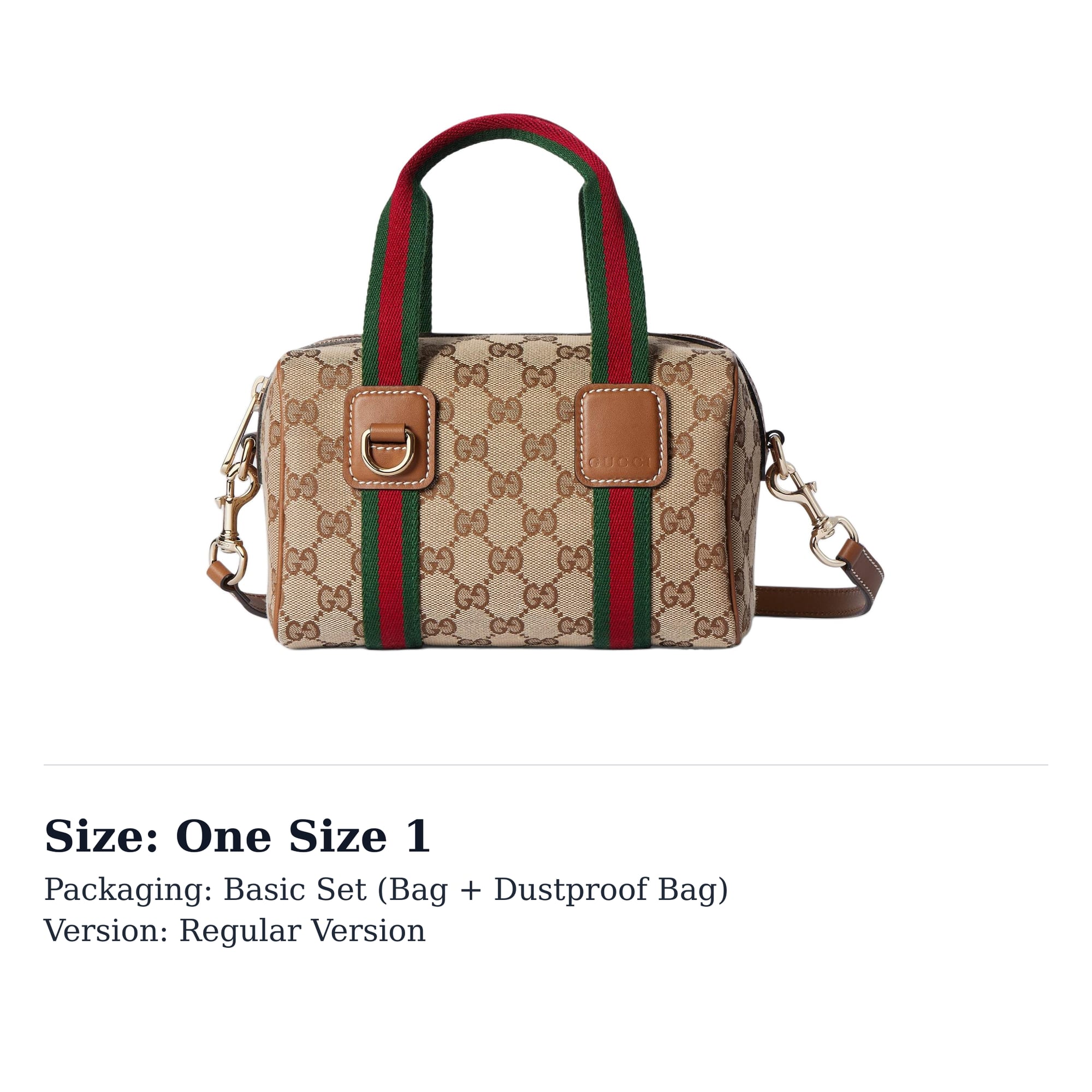 GUCCI Audekla Mini Rokassomiņa Unisex Bēša