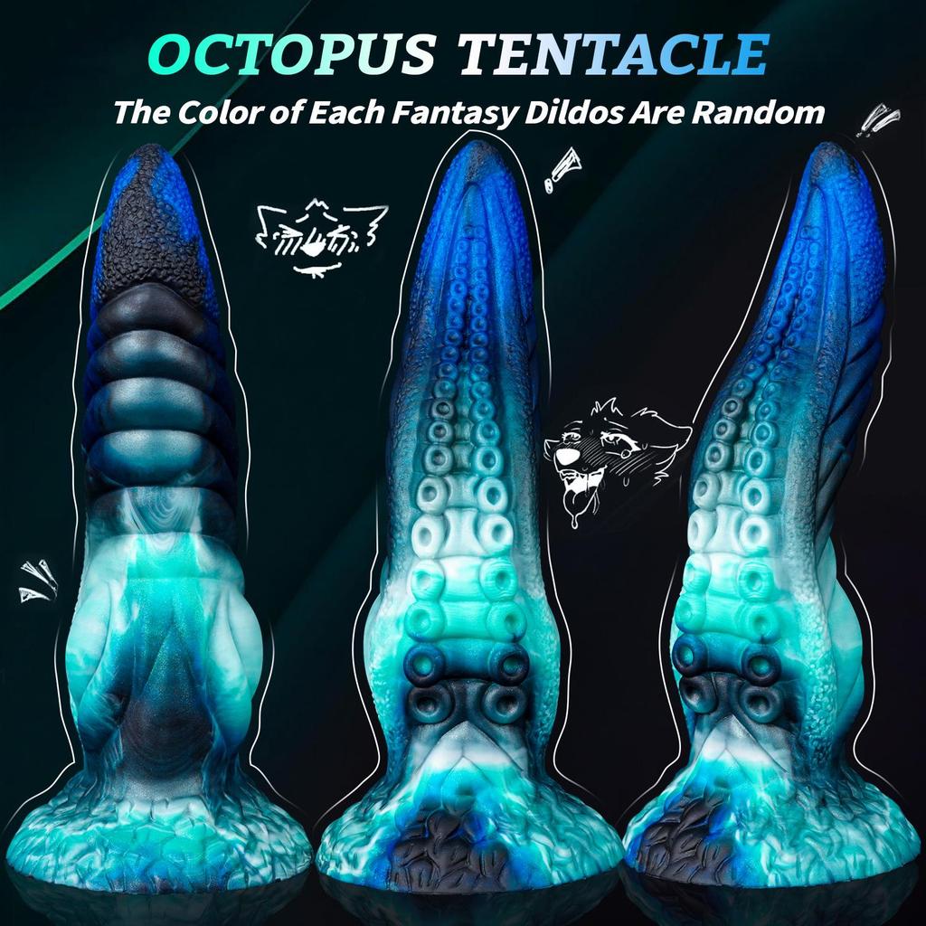 Alien Octopus Tentacle Anal Plug - Soft Silicone Flesh Expander for Men & Women