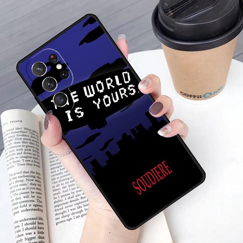 Scarface The World Is Yours phone case Cover For Samsung Galaxy S24 S25 Ultra S21 S22 Ultra S10E Note 10 Plus Note 20 FE S23