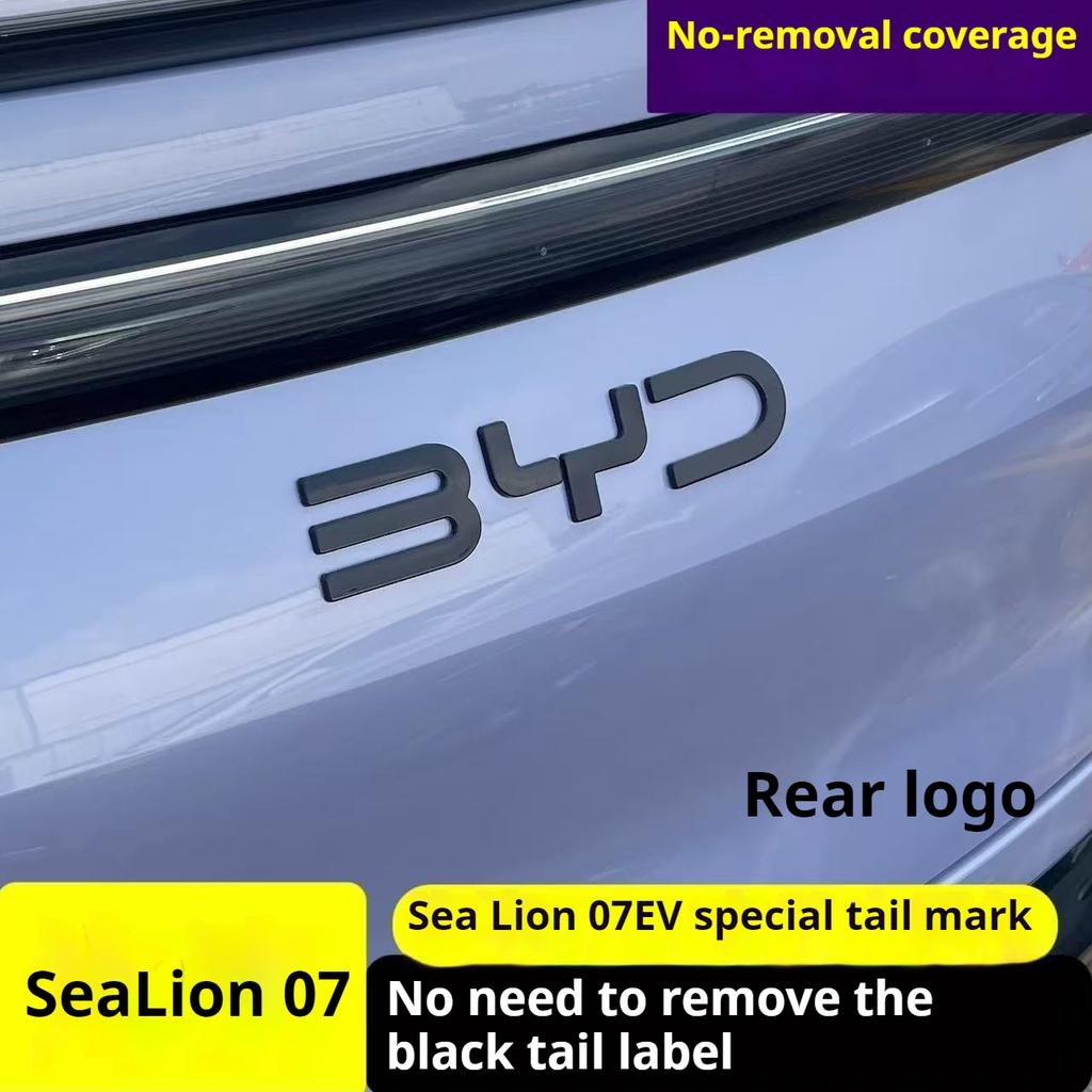 Do BYD Sealion 7 Czarny Przedni Znak Modyfikacja Czarny Wojownik Odznaka Samochodowa Nakładki Style Logo