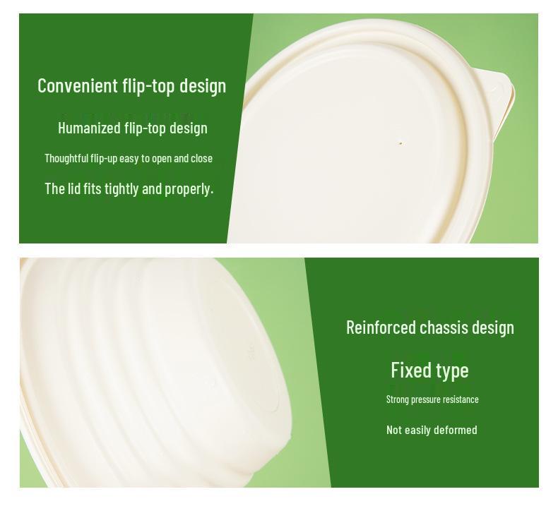 Eco-Friendly Biodegradable High-Temperature Resistant Corn Starch Bowl