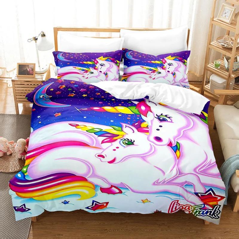 Cute Dream Unicorn Bedding Set Adults Children Winter Duvet Cover Sets Kids,twin Full Bedroom Set Home Textile Housse De Couette