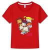 Rugrats 100%Cotton Cartoon Children's T-Shirt Casual Cute Boys Tees Girls Tops Kids Retro O-Neck Short Sleeve Anime T-shirt Fun T-shirt Summer tops