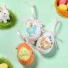 3 Stück Schaumstoff Osterhase Ei Ornamente Niedlicher Hase Frühling Dekor Dekorative Ostereier Baumschmuck Für Fenster Tür Garten