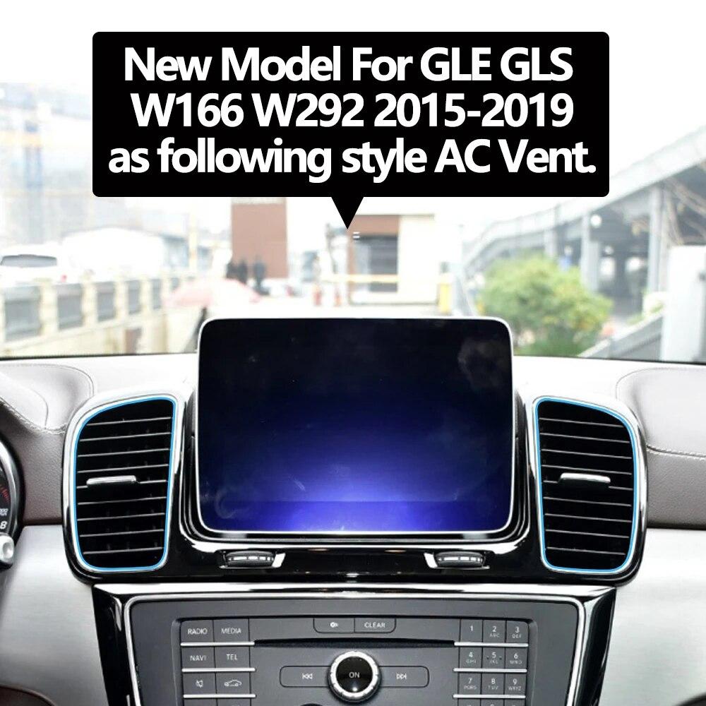Car Front Middle AC Air Conditioner Vent Outlet Grille Slide Clip Repair Kit For Mercedes Benz W166 W292 ML350 GL450 GLE GLS