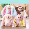 Labubu Plush Bunny Keychain With Soft Short Plush For Bag Decoration And Gift