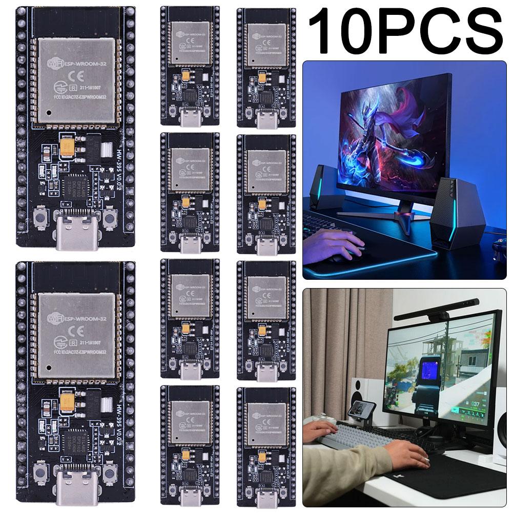 2-50pcs ESP32 WROOM-32 Development Board TYPE-C CP2102 WiFi+Bluetooth Ultra-Low Power Consumption Dual Core Wireless Module Tool