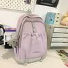 School bag female college student Korean version niche high-value durable backpack women's light and simple large capacity backpack new style