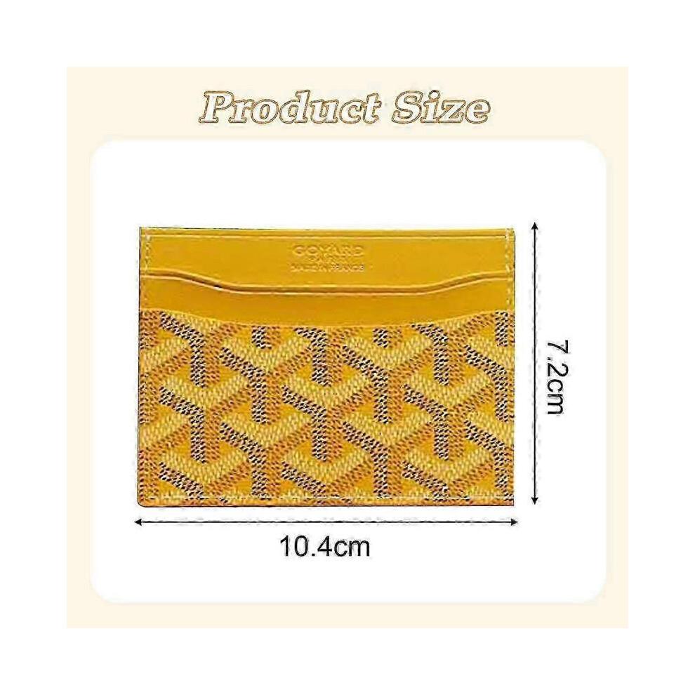 (giallo) Dimensioni Pelle di Mucca Elegante Porta Carte Piccolo Stile Porta Carte Moda A