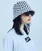 FAKEMAMA Checkerboard Bucket Hat_White