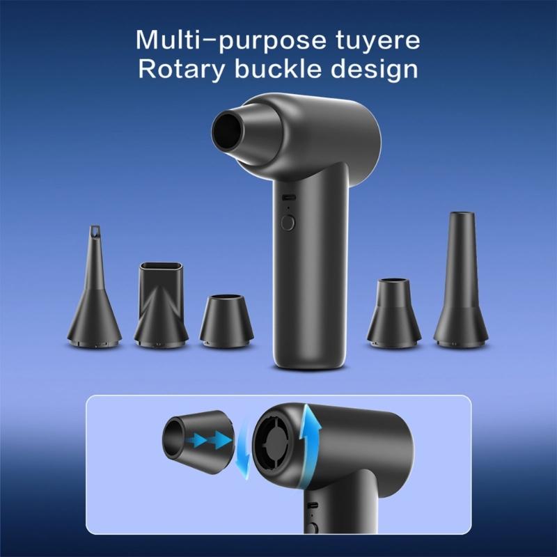 High Speed Violent Blower 110000RPM Powerful Air Dusters For Electronics Car Interior Cleaning With 29mm Brushless Motor 180g Air Pressure